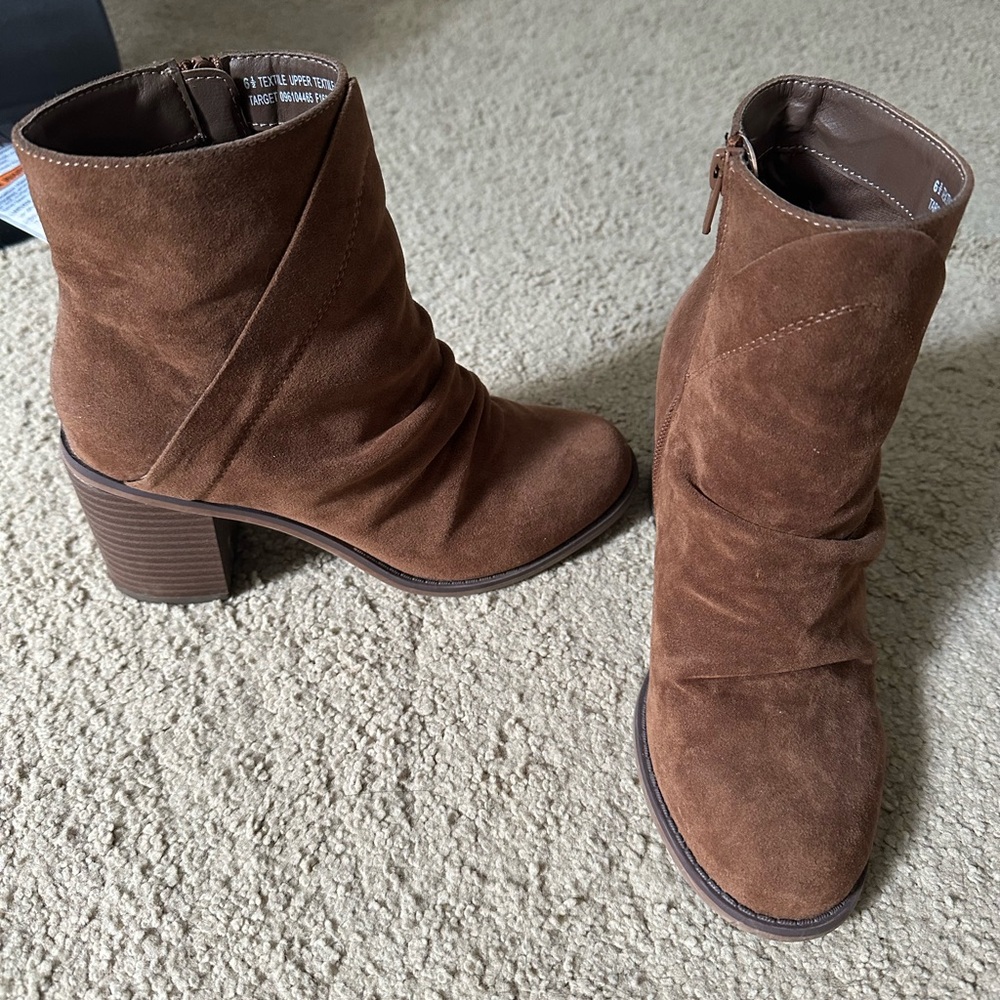 Brown booties